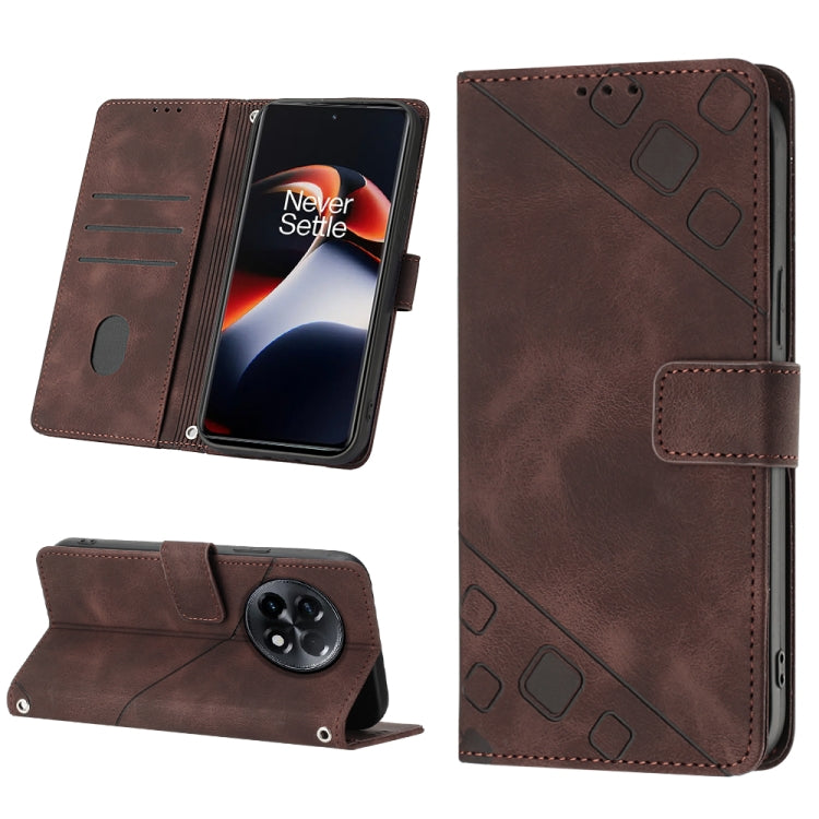 Custodia per telefono in pelle goffrata effetto pelle, For Honor Magic5 Pro, For Motorola Moto G Stylus 5G 2023, For OnePlus Ace 2 5G / 11R 5G, For OPPO Find X6