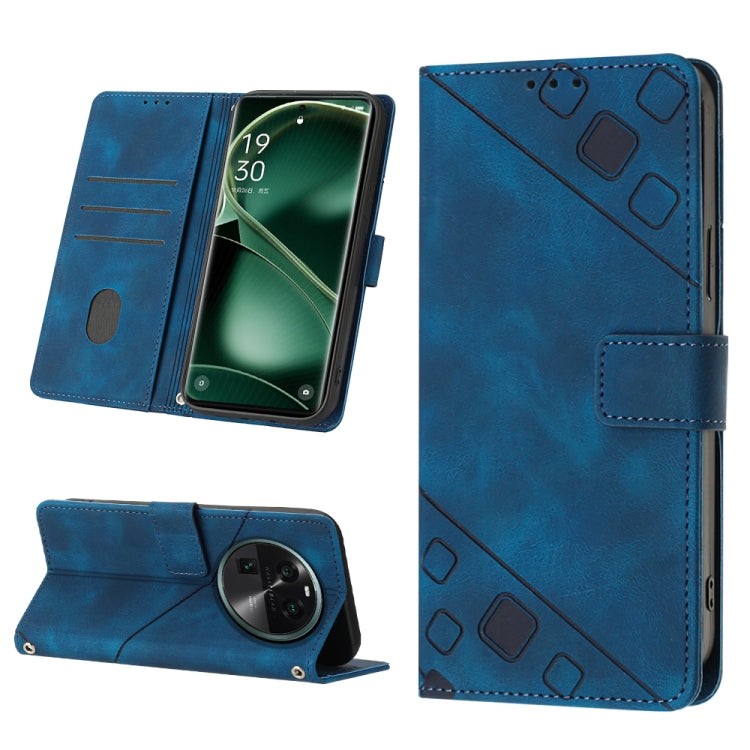 Custodia per telefono in pelle goffrata effetto pelle, For Honor Magic5 Pro, For Motorola Moto G Stylus 5G 2023, For OnePlus Ace 2 5G / 11R 5G, For OPPO Find X6