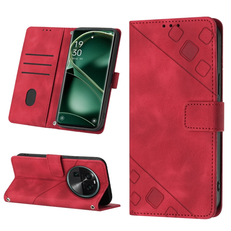 Custodia per telefono in pelle goffrata effetto pelle, For Honor Magic5 Pro, For Motorola Moto G Stylus 5G 2023, For OnePlus Ace 2 5G / 11R 5G, For OPPO Find X6