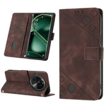 Custodia per telefono in pelle goffrata effetto pelle, For Honor Magic5 Pro, For Motorola Moto G Stylus 5G 2023, For OnePlus Ace 2 5G / 11R 5G, For OPPO Find X6