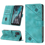 Custodia per telefono in pelle goffrata effetto pelle, For Nokia C12, For Nokia C02, For Nokia C22, For Nokia C32