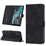 Custodia per telefono in pelle goffrata effetto pelle, For Nokia C12, For Nokia C02, For Nokia C22, For Nokia C32