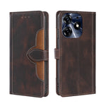 Custodia per telefono in pelle con fibbia magnetica Skin Feel, For Tecno Spark 10 Pro