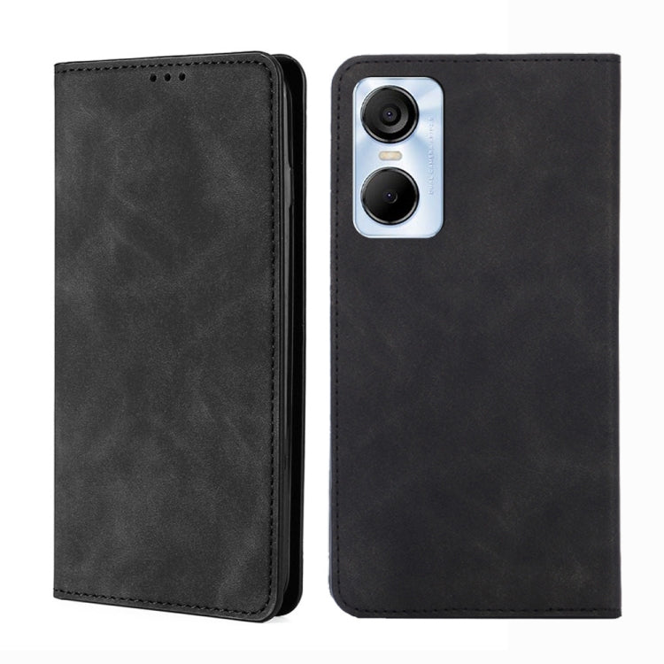 Custodia per telefono in pelle con vibrazione orizzontale magnetica Skin Feel, For Tecno Pop 6 Pro, For Tecno Pova 4, For Tecno Pova 4 Pro, For Huawei P60 / P60 Pro