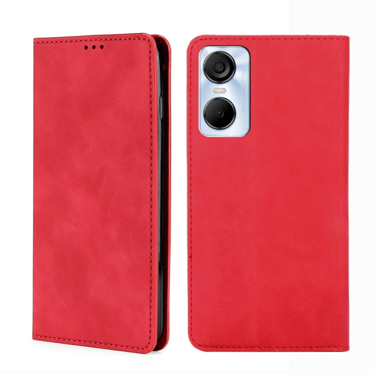 Custodia per telefono in pelle con vibrazione orizzontale magnetica Skin Feel, For Tecno Pop 6 Pro, For Tecno Pova 4, For Tecno Pova 4 Pro, For Huawei P60 / P60 Pro