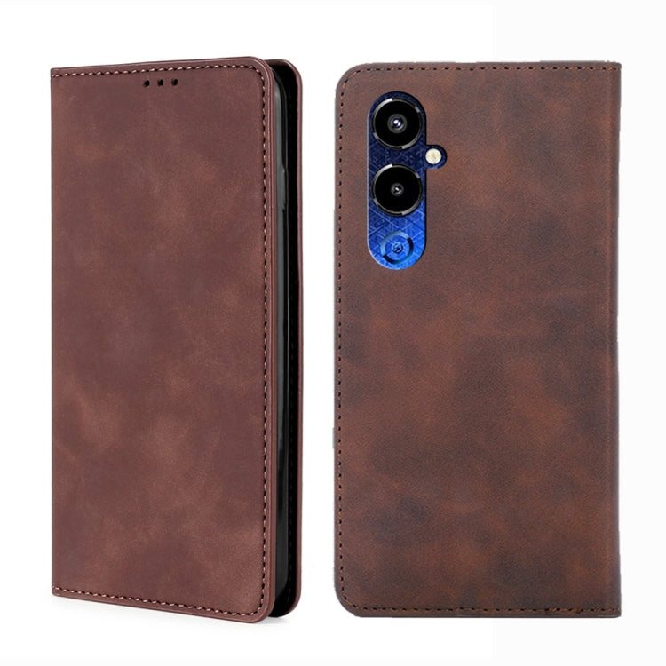 Custodia per telefono in pelle con vibrazione orizzontale magnetica Skin Feel, For Tecno Pop 6 Pro, For Tecno Pova 4, For Tecno Pova 4 Pro, For Huawei P60 / P60 Pro