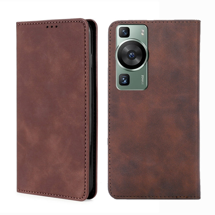 Custodia per telefono in pelle con vibrazione orizzontale magnetica Skin Feel, For Tecno Pop 6 Pro, For Tecno Pova 4, For Tecno Pova 4 Pro, For Huawei P60 / P60 Pro