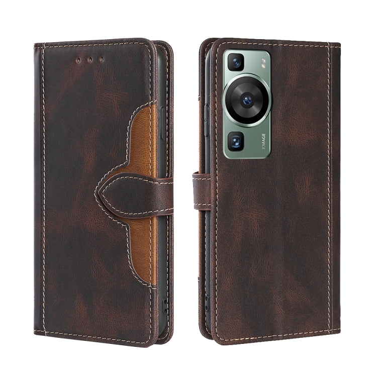Custodia per telefono in pelle con fibbia magnetica Skin Feel, For Huawei P60 / P60 Pro, For Huawei Enjoy 60, For OPPO Find X6 5G, For OPPO Find X6 Pro 5G, For Realme C55 4G, For Realme GT Neo 5 / GT3