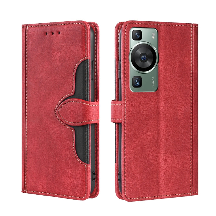 Custodia per telefono in pelle con fibbia magnetica Skin Feel, For Huawei P60 / P60 Pro, For Huawei Enjoy 60, For OPPO Find X6 5G, For OPPO Find X6 Pro 5G, For Realme C55 4G, For Realme GT Neo 5 / GT3