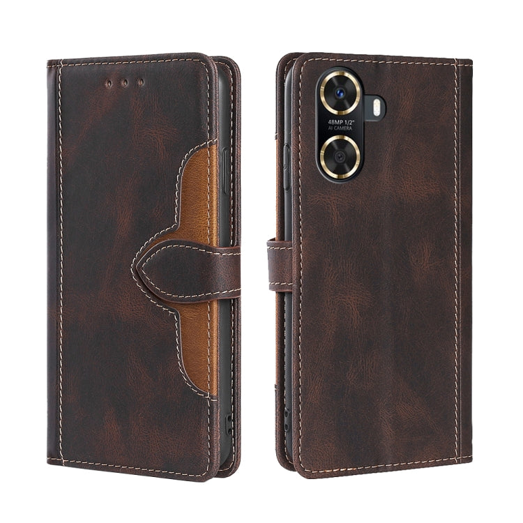 Custodia per telefono in pelle con fibbia magnetica Skin Feel, For Huawei P60 / P60 Pro, For Huawei Enjoy 60, For OPPO Find X6 5G, For OPPO Find X6 Pro 5G, For Realme C55 4G, For Realme GT Neo 5 / GT3