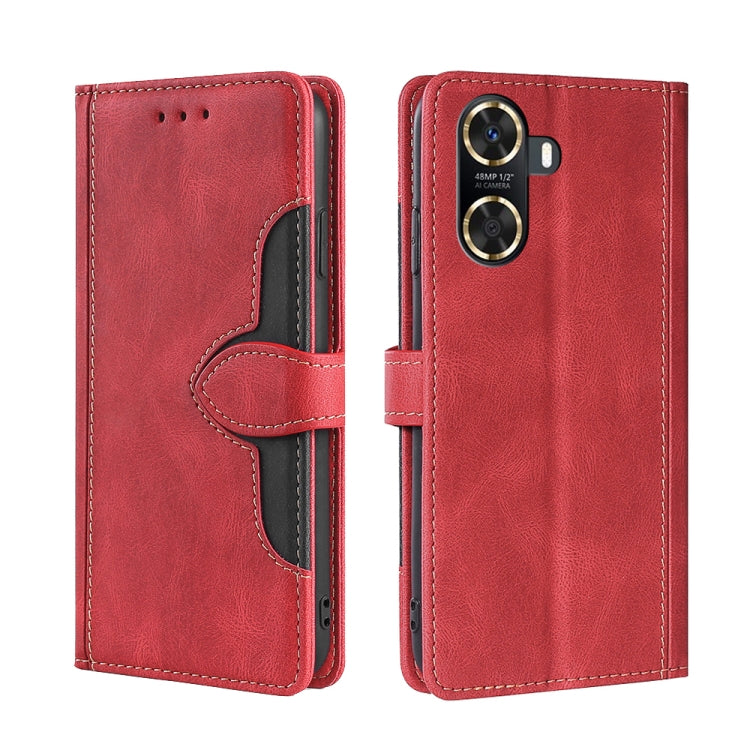 Custodia per telefono in pelle con fibbia magnetica Skin Feel, For Huawei P60 / P60 Pro, For Huawei Enjoy 60, For OPPO Find X6 5G, For OPPO Find X6 Pro 5G, For Realme C55 4G, For Realme GT Neo 5 / GT3
