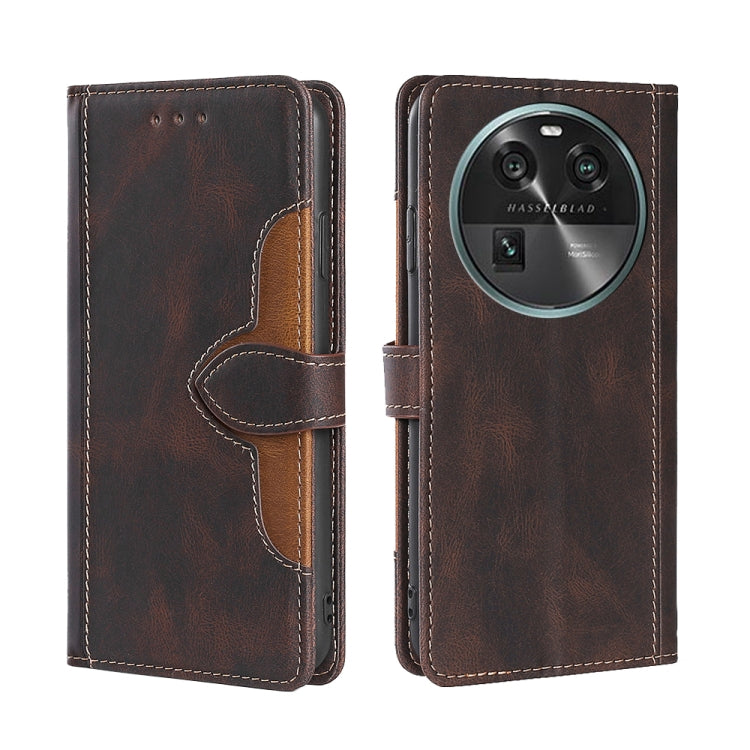 Custodia per telefono in pelle con fibbia magnetica Skin Feel, For Huawei P60 / P60 Pro, For Huawei Enjoy 60, For OPPO Find X6 5G, For OPPO Find X6 Pro 5G, For Realme C55 4G, For Realme GT Neo 5 / GT3