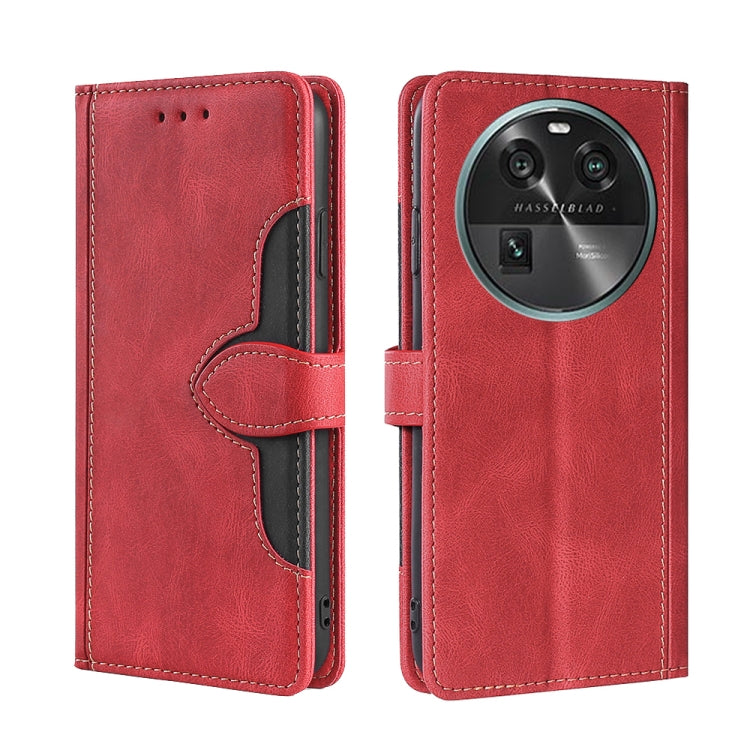 Custodia per telefono in pelle con fibbia magnetica Skin Feel, For Huawei P60 / P60 Pro, For Huawei Enjoy 60, For OPPO Find X6 5G, For OPPO Find X6 Pro 5G, For Realme C55 4G, For Realme GT Neo 5 / GT3