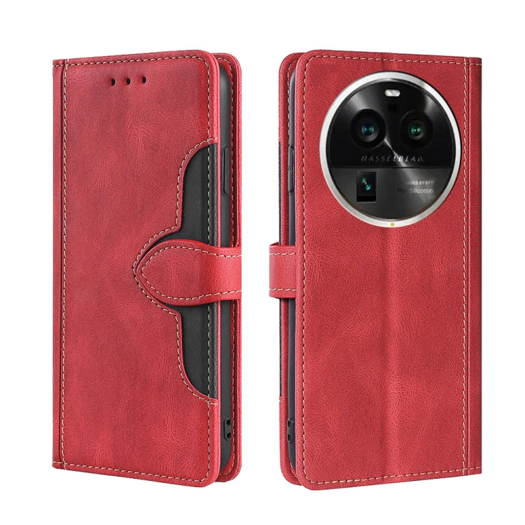 Custodia per telefono in pelle con fibbia magnetica Skin Feel, For Huawei P60 / P60 Pro, For Huawei Enjoy 60, For OPPO Find X6 5G, For OPPO Find X6 Pro 5G, For Realme C55 4G, For Realme GT Neo 5 / GT3