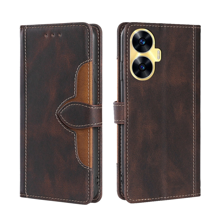 Custodia per telefono in pelle con fibbia magnetica Skin Feel, For Huawei P60 / P60 Pro, For Huawei Enjoy 60, For OPPO Find X6 5G, For OPPO Find X6 Pro 5G, For Realme C55 4G, For Realme GT Neo 5 / GT3