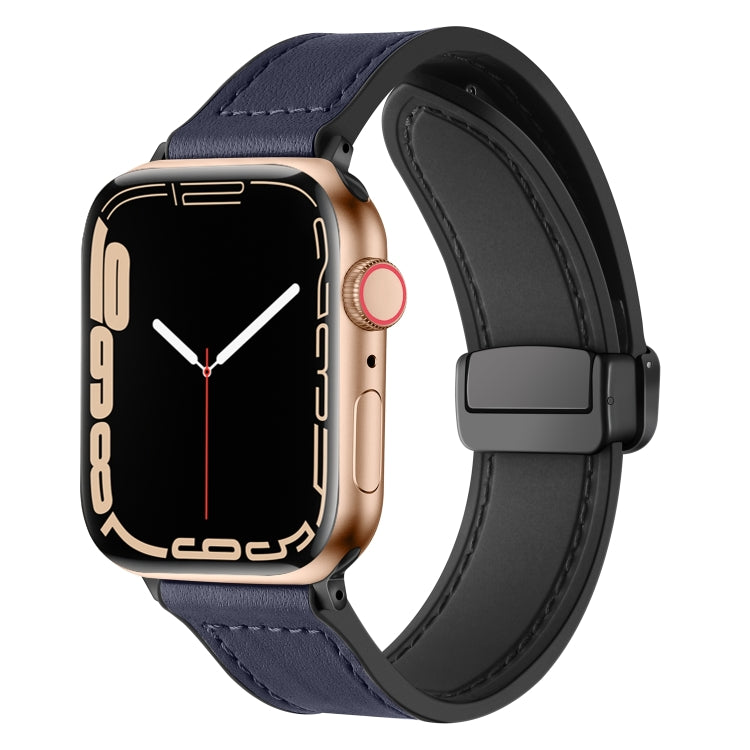 Cinturino magnetico pieghevole in silicone per Apple Watch 41mm
