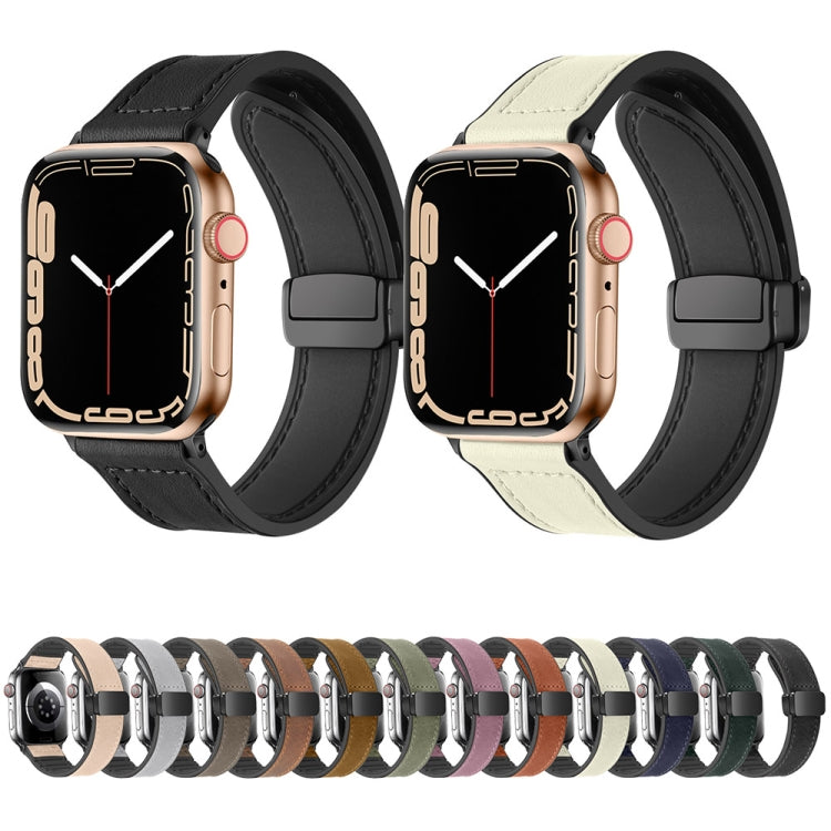 Cinturino magnetico pieghevole in silicone per Apple Watch 41mm