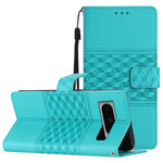 Custodia per telefono in pelle con effetto pelle goffrata a diamante con cordino, For Google Pixel 8, For Google Pixel 8 Pro, For Google Pixel 7 5G, For Google Pixel 7 Pro 5G