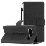 Custodia per telefono in pelle con effetto pelle goffrata a diamante con cordino, For Google Pixel 8, For Google Pixel 8 Pro, For Google Pixel 7 5G, For Google Pixel 7 Pro 5G