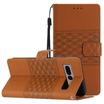 Custodia per telefono in pelle con effetto pelle goffrata a diamante con cordino, For Google Pixel 8, For Google Pixel 8 Pro, For Google Pixel 7 5G, For Google Pixel 7 Pro 5G