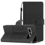 Custodia per telefono in pelle con effetto pelle goffrata a diamante con cordino, For Google Pixel 8, For Google Pixel 8 Pro, For Google Pixel 7 5G, For Google Pixel 7 Pro 5G