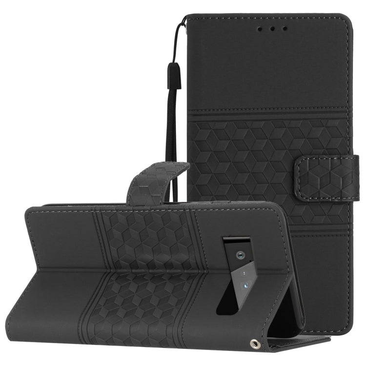 Custodia per telefono in pelle con effetto pelle goffrata a diamante con cordino, For Google Pixel 7a, For Google Pixel 6, For Google Pixel 6 Pro, For Google Pixel 6a