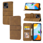 Custodia portafoglio in pelle effetto righe per Redmi Note 12 Pro