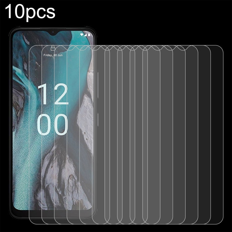 Pellicola in vetro temperato 10 pezzi 0,26 mm 9H 2,5D, For Nokia C22 (10 PCS), For Honor 8A Prime (10 PCS)