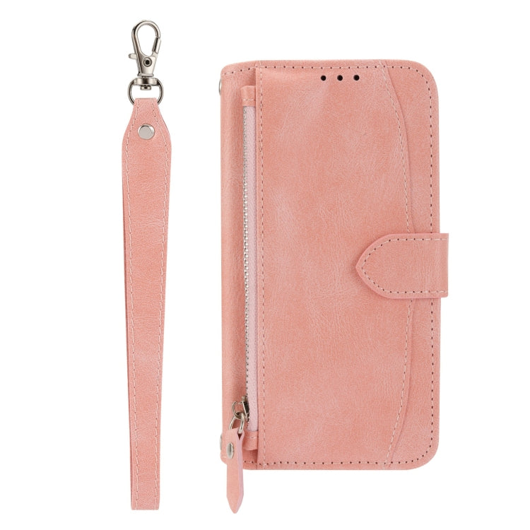 Custodia portafoglio in pelle con cerniera per Redmi Note 12 Pro