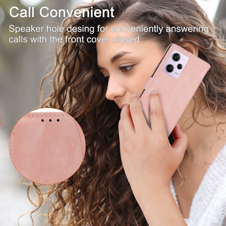 Custodia portafoglio in pelle con cerniera per Redmi Note 12 Pro