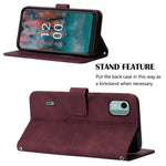 Custodia portafoglio in pelle per Nokia G22 con flip 3D