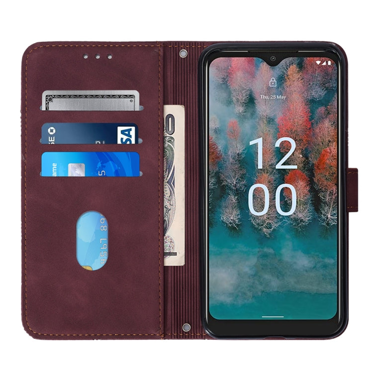Custodia portafoglio in pelle per Nokia G22 con flip 3D