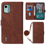 Custodia portafoglio in pelle per Nokia G22 con flip 3D
