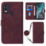 Custodia portafoglio in pelle per Nokia G22 con flip 3D