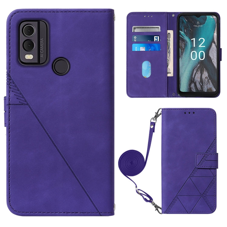 Custodia portafoglio in pelle per Nokia G22 con flip 3D
