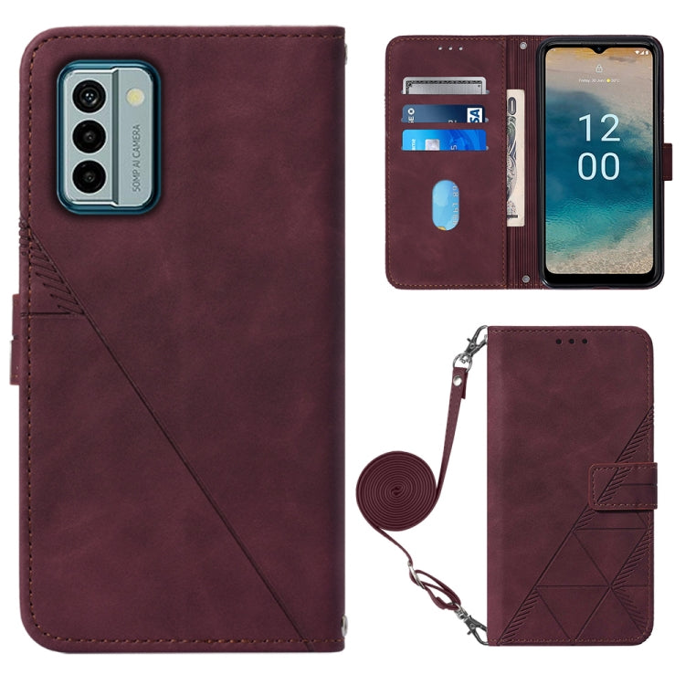 Custodia portafoglio in pelle per Nokia G22 con flip 3D