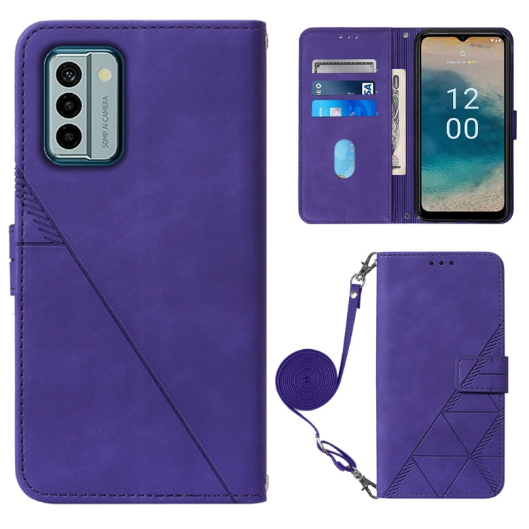Custodia portafoglio in pelle per Nokia G22 con flip 3D