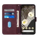 Custodia portafoglio in pelle con flip per Google Pixel 8 Pro