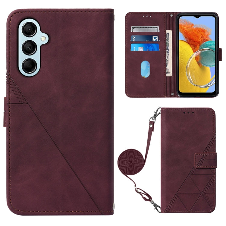 Custodia portafoglio in pelle per Samsung Galaxy M14