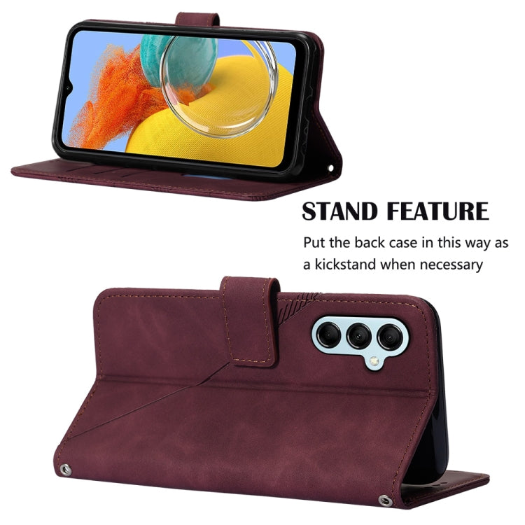 Custodia portafoglio in pelle per Samsung Galaxy M14