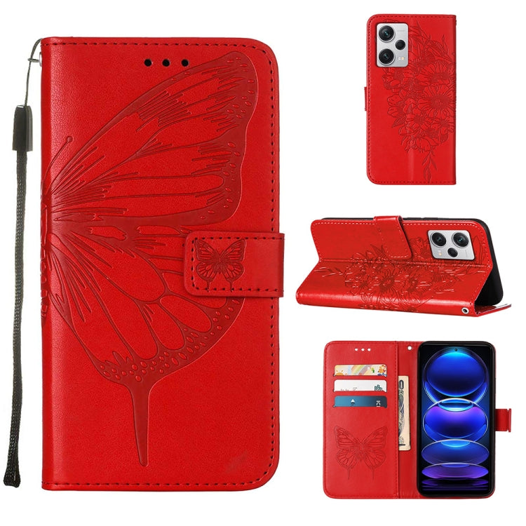 Custodia per telefono in pelle con farfalla goffrata, For Xiaomi Redmi Note 12 Pro+ 5G / Note 12 Explorer, For Xiaomi Redmi Note 12 Pro+ 5G, For Xiaomi 13, For Xiaomi 13 Lite 5G