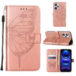 Custodia per telefono in pelle con farfalla goffrata, For Xiaomi Redmi Note 12 Pro+ 5G / Note 12 Explorer, For Xiaomi Redmi Note 12 Pro+ 5G, For Xiaomi 13, For Xiaomi 13 Lite 5G