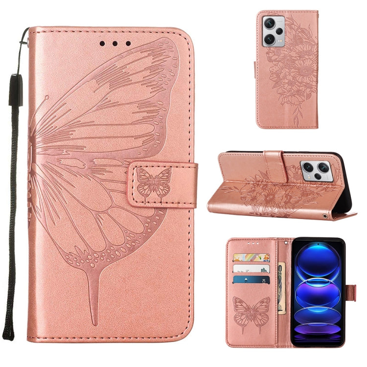Custodia per telefono in pelle con farfalla goffrata, For Xiaomi Redmi Note 12 Pro+ 5G / Note 12 Explorer, For Xiaomi Redmi Note 12 Pro+ 5G, For Xiaomi 13, For Xiaomi 13 Lite 5G