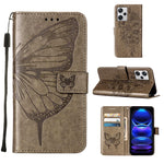 Custodia per telefono in pelle con farfalla goffrata, For Xiaomi Redmi Note 12 Pro+ 5G / Note 12 Explorer, For Xiaomi Redmi Note 12 Pro+ 5G, For Xiaomi 13, For Xiaomi 13 Lite 5G