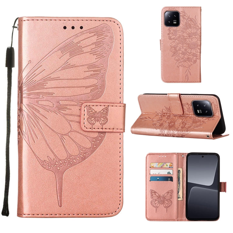 Custodia per telefono in pelle con farfalla goffrata, For Xiaomi Redmi Note 12 Pro+ 5G / Note 12 Explorer, For Xiaomi Redmi Note 12 Pro+ 5G, For Xiaomi 13, For Xiaomi 13 Lite 5G