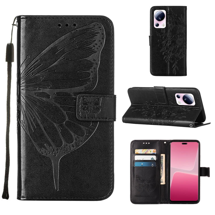 Custodia per telefono in pelle con farfalla goffrata, For Xiaomi Redmi Note 12 Pro+ 5G / Note 12 Explorer, For Xiaomi Redmi Note 12 Pro+ 5G, For Xiaomi 13, For Xiaomi 13 Lite 5G