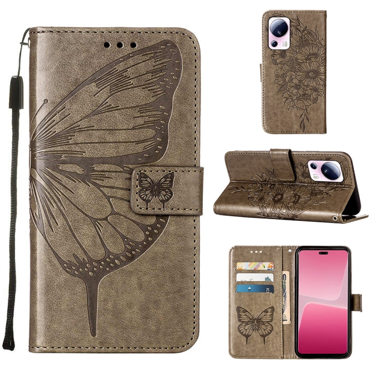 Custodia per telefono in pelle con farfalla goffrata, For Xiaomi Redmi Note 12 Pro+ 5G / Note 12 Explorer, For Xiaomi Redmi Note 12 Pro+ 5G, For Xiaomi 13, For Xiaomi 13 Lite 5G