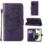 Custodia per telefono in pelle con farfalla goffrata, For Xiaomi 13 Pro, For Xiaomi Poco X5 Pro 5G / Redmi Note 12 Pro Speed