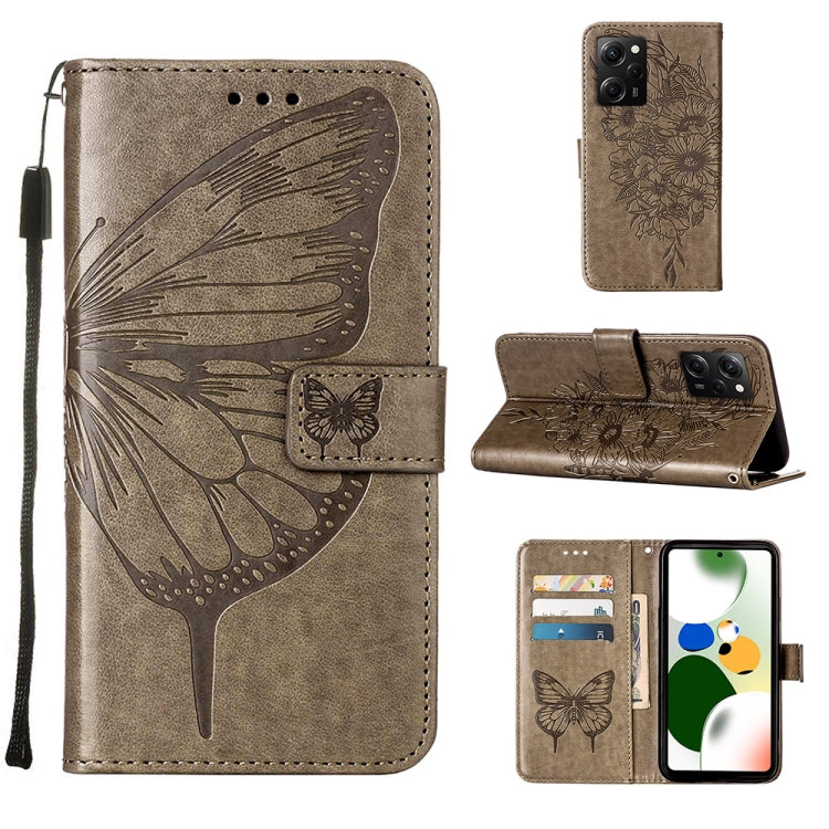 Custodia per telefono in pelle con farfalla goffrata, For Xiaomi 13 Pro, For Xiaomi Poco X5 Pro 5G / Redmi Note 12 Pro Speed