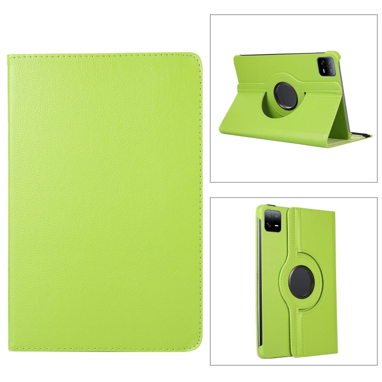 Custodia per tablet in pelle con texture Litchi con rotazione a 360 gradi, For Xiaomi Pad 6 / Pad 6 Pro